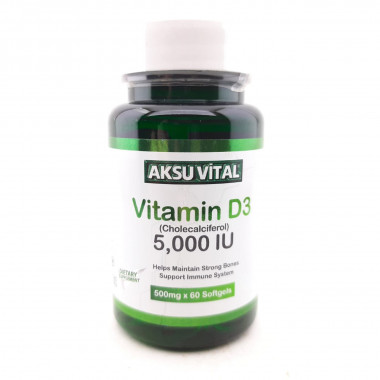 Витамин D3 5000 Shiffa Home Aksu Vital 60 капсул